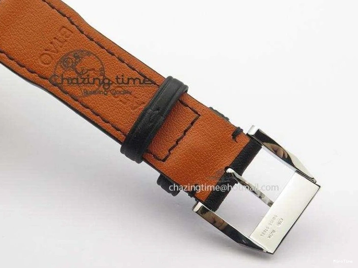 MIROTIME 0212 Mark XVIII IW327001 SS Mk Maker Best Edition Black Dial On Black Leather Strap A SunProtective 7299